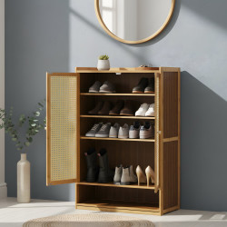 Wooden Shoe Cabinet